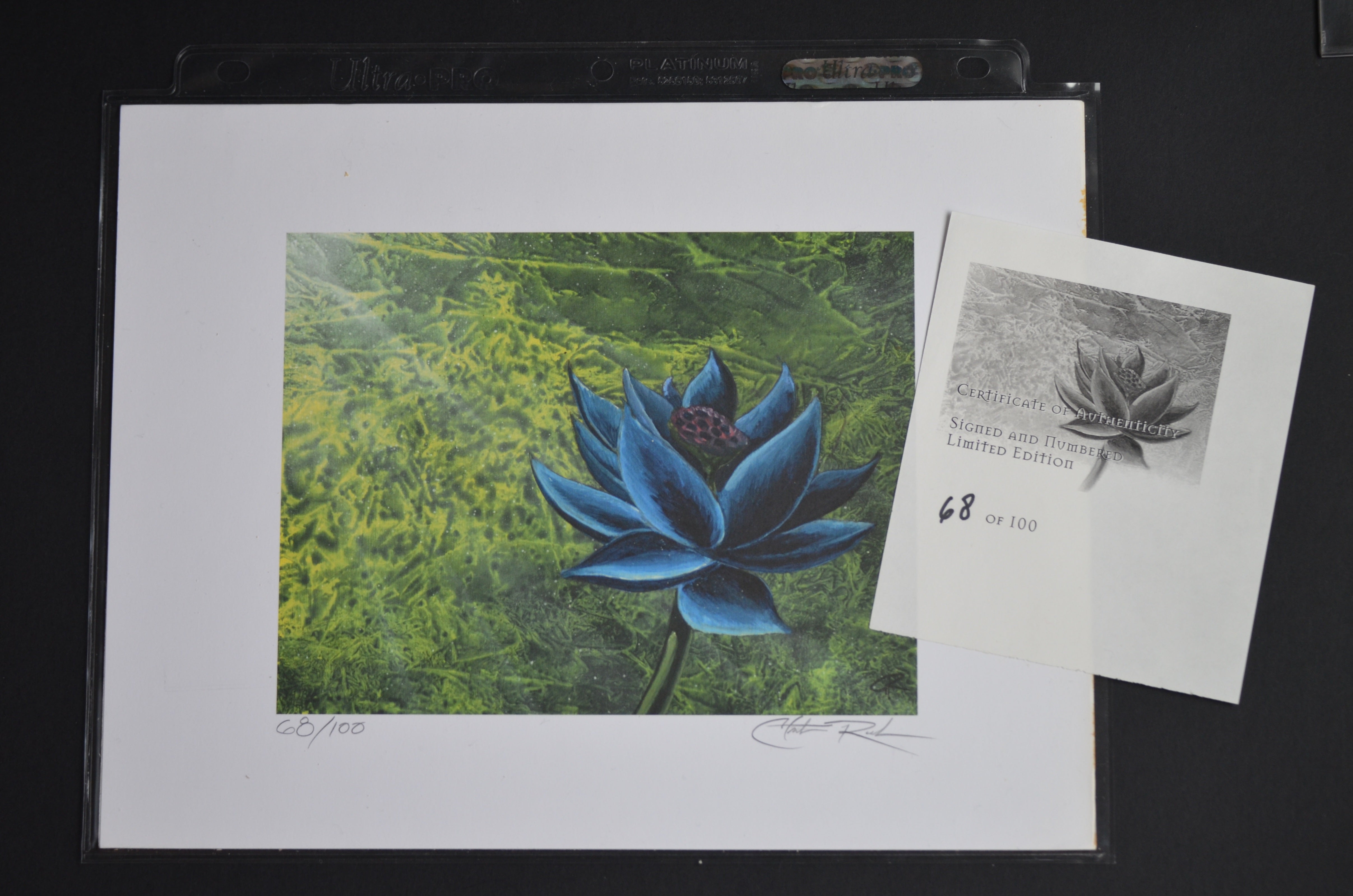 Black Lotus 68/100 Christopher Rushサイン入りCoA付［委託販売品］