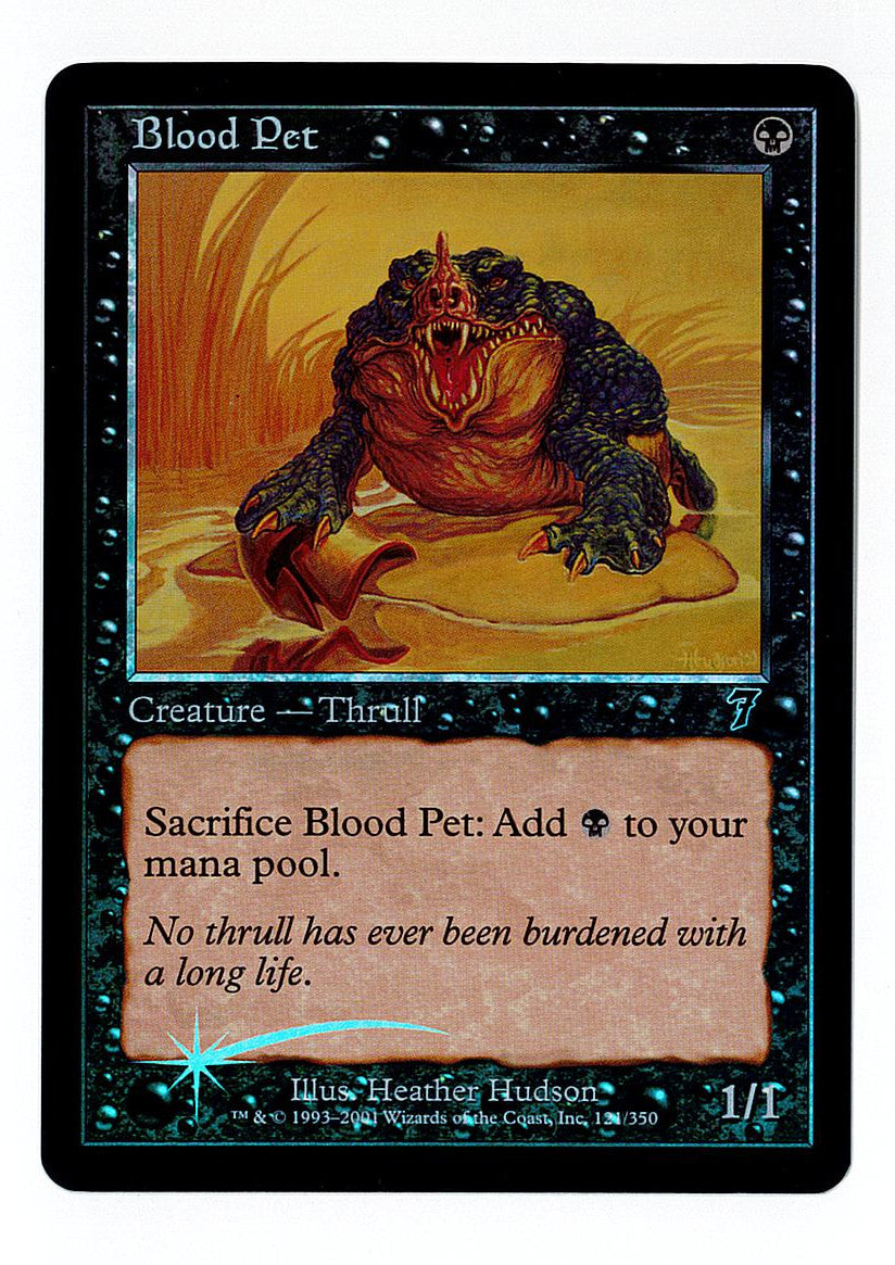 (英) 【Foil】 ブラッド・ペット / Blood Pet 【7ED】 No.121 NM